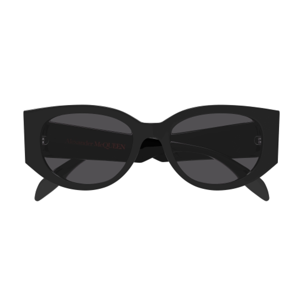 NEW ALEXANDER MCQUEEN BLACK WOMEN SUNGLASSES AM0330S 002 EYEWEAR - Picture 3 of 4